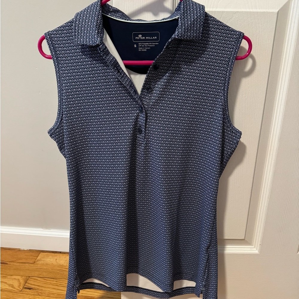 Like New Peter Millar Women’s S sleeveless polo shirt